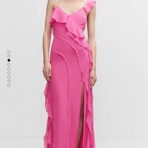 Ruffle maxi dress